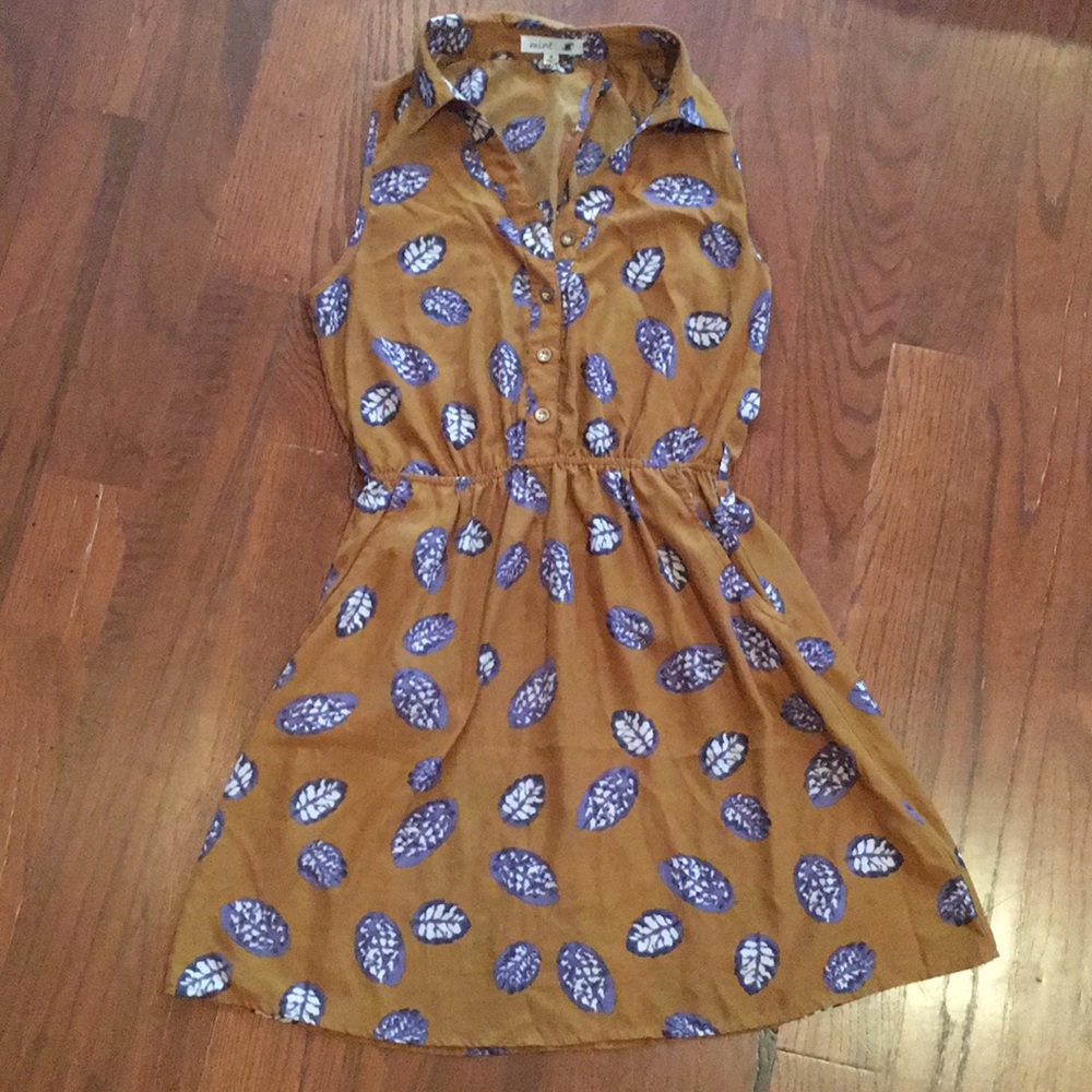 Button up sleeveless shirt dress with pockets